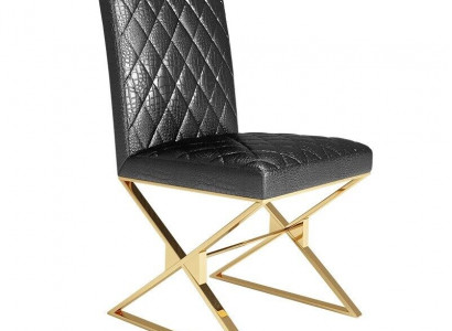 Designer Stuhl Set Gruppe 4x Stühle Lehn Garnitur Polster Ess Zimmer Set Leder